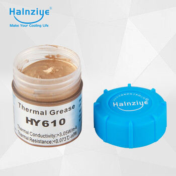 华能智研HY610针管0.5G装金色导热硅脂3.05w散热膏 华能智研HY610针管0.5G装金色导热硅脂3.05w散热膏